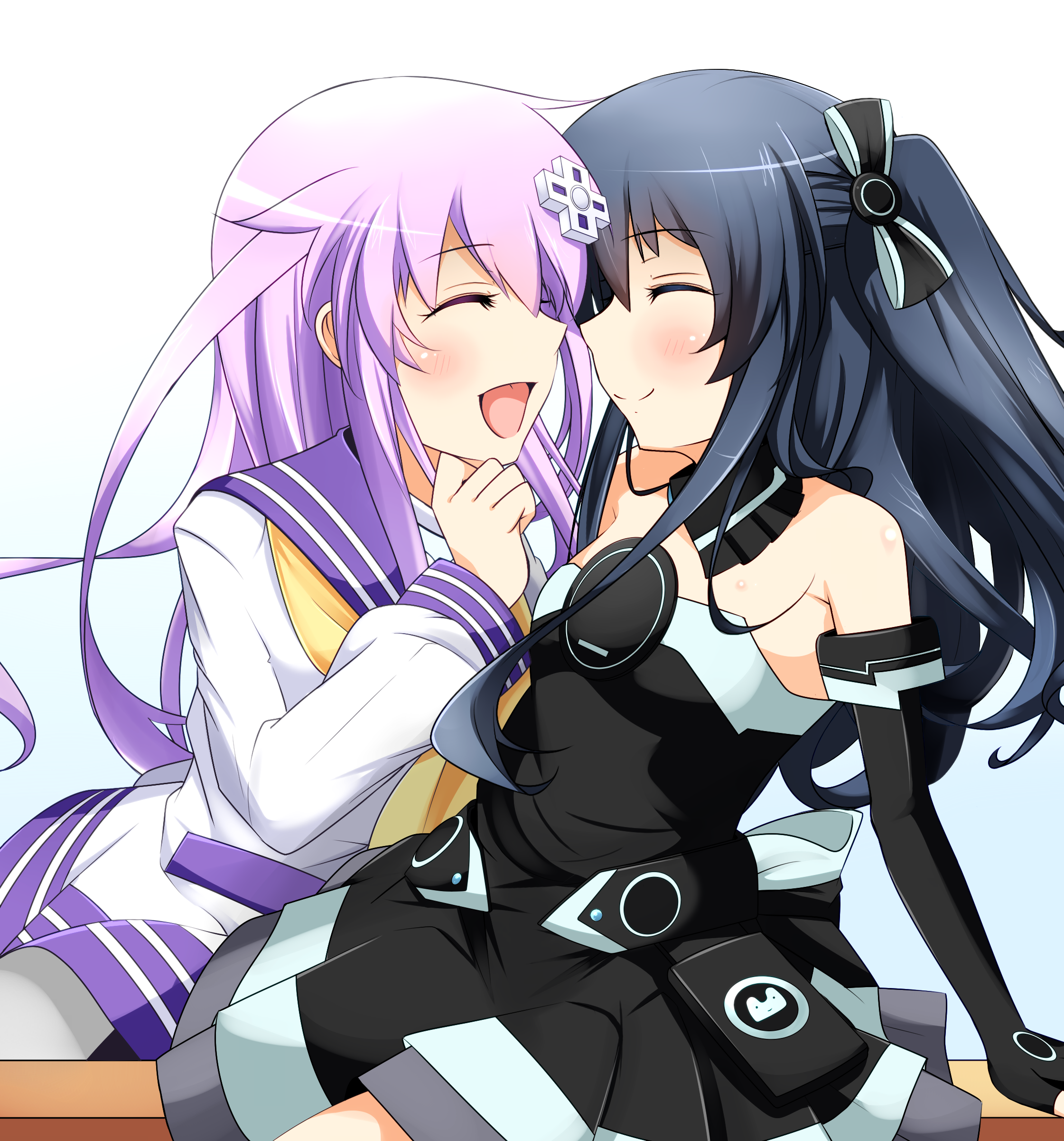 Dynasty Reader » Image › Hyperdimension Neptunia, Yuri, Nepgear x Uni ...