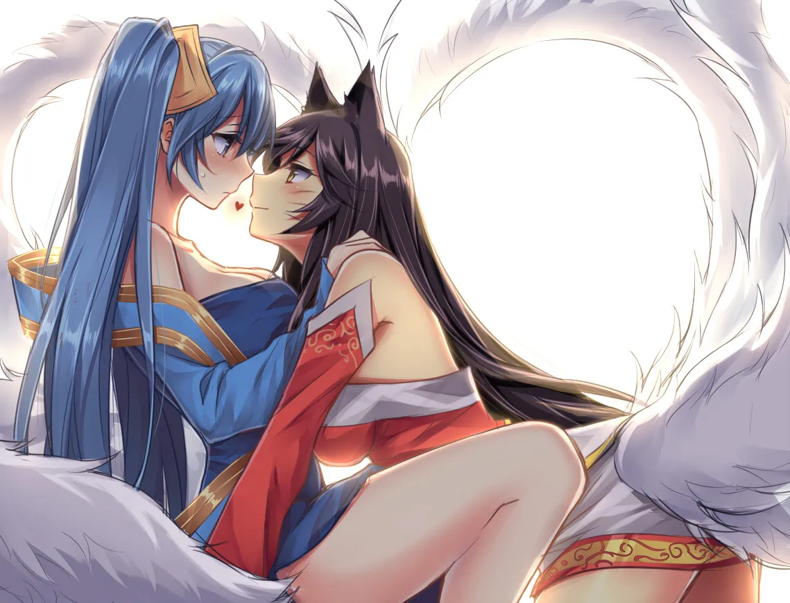 Ahri_sona_by_mylovelydevil-d8p2lb7