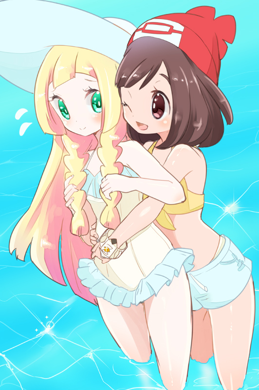 Swimsuits. →. ←. Pairing: Lillie x Moon. 