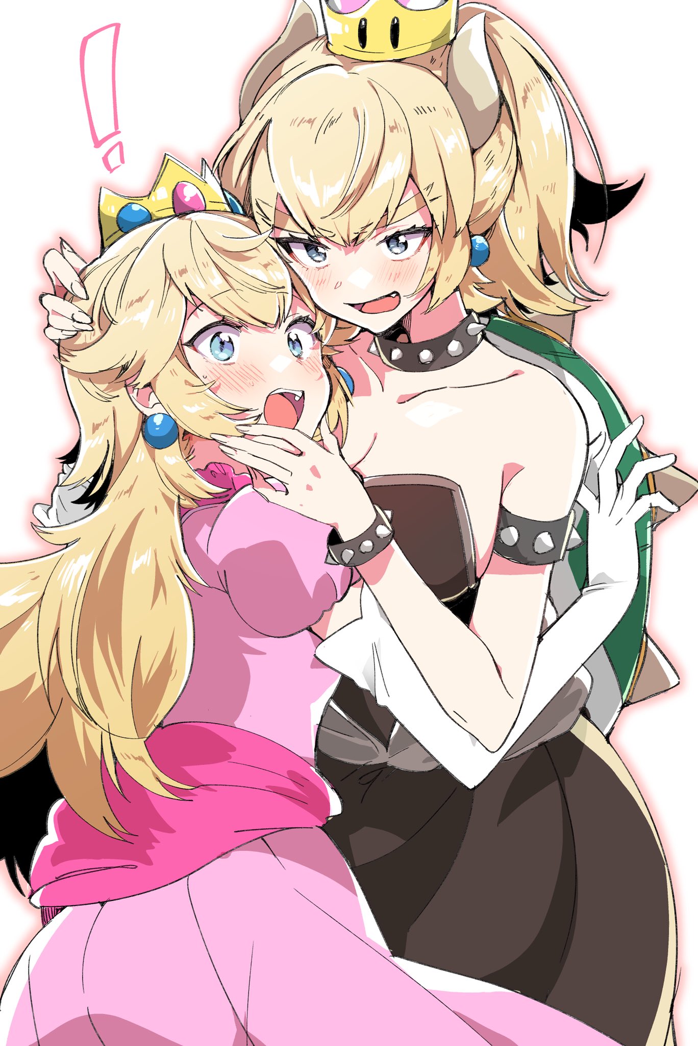 Pairing: Bowsette x Peach. 