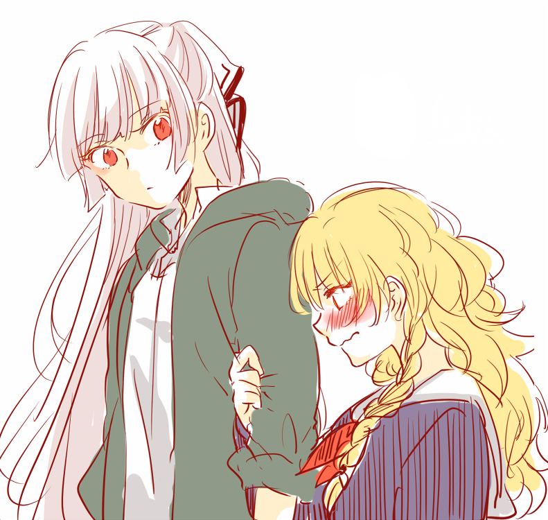 Dynasty Reader » Image › Souta, Marisa x Mokou, Touhou Project, Yuri