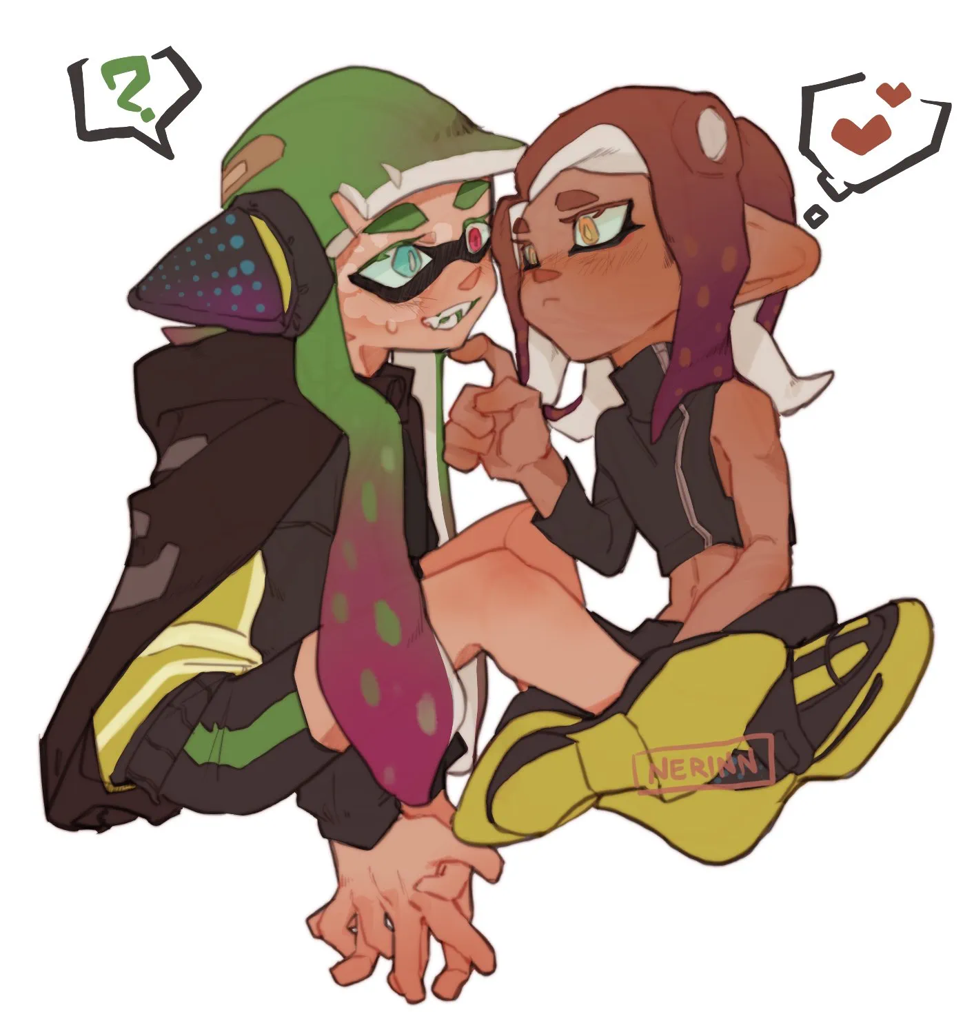 Dynasty Reader » Image › Nerinn, Agent 3 x Agent 8, Splatoon, Yuri